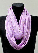 GLITZER  Jersey Tuch Loop Schal Halstuch Rundschal Schlauchschal Stern Sterne