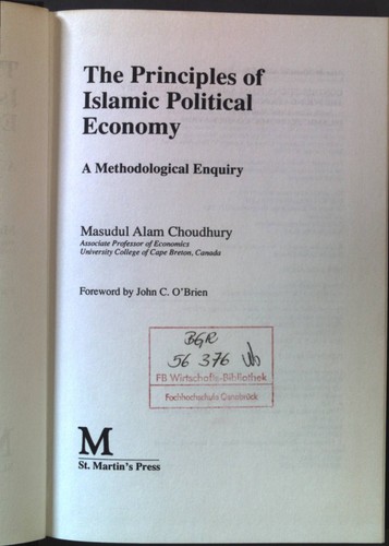 The principles islamic - the, of