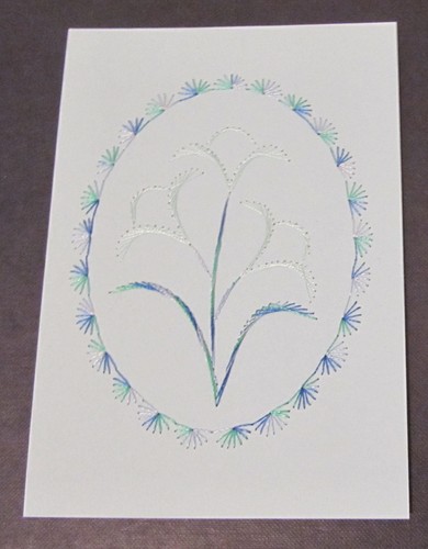 Kartenaufleger blau