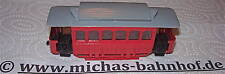 Strassenbahn Anhänger rot IMU Pferdewagen Stettnisch H0 1:87 OVP NEU UI å