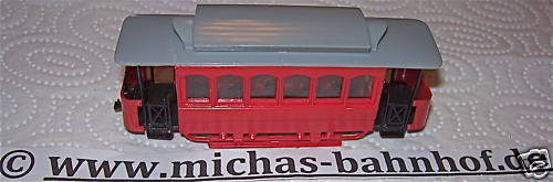 Strassenbahn anhänger rot imu - strassenbahn,