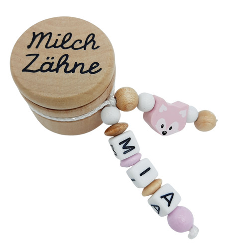 Milchzahndose mit namen - milchzahndose,
