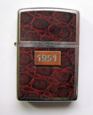 Feuerzeug Zippo 1951 Leather Celebration braun ungezündet / original