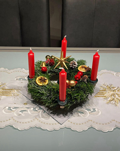 Adventskranz weihnachtskranz - adventskranz,
