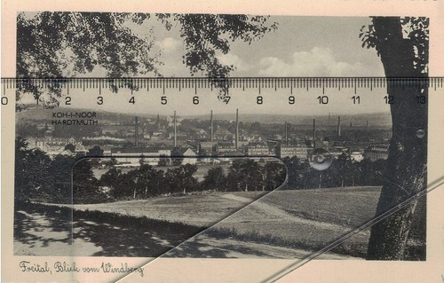 Freital döhlen panorama - ak,