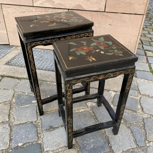 2er set tische lackarbeit - set,