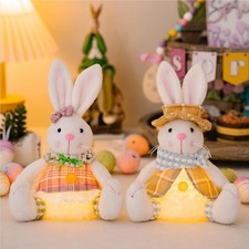 Osterhasen Figuren Filz LED