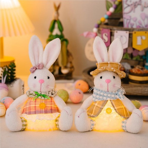 Osterhasen figuren filz led - osterhasen,