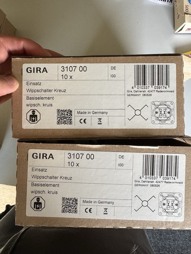 20x gira 3107 kreuzschalter - 3107, 00
