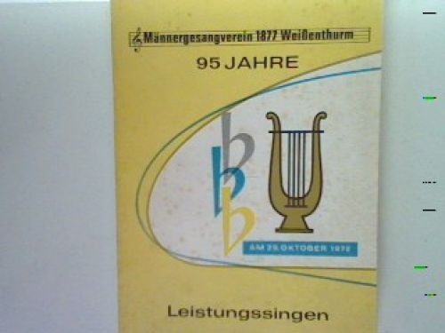 Jahre männergesangsverein - 95,