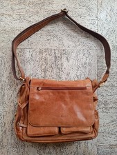 Greenburry Ledertasche Umhängetasche Handtasche cognac handmade