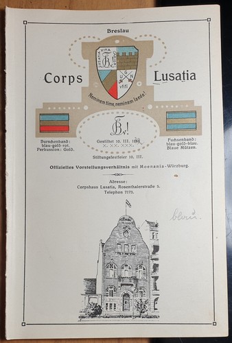 Corps lusatia breslau - corps,