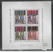 Österreich Block 15 (Friedensreich Hundertwasser 2000) postfrisch