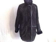 Jacke frau schwarzes leder - frau,