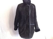 Jacke Frau Schwarzes Leder