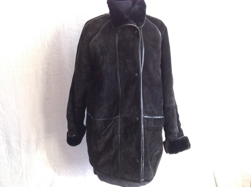 Jacke frau schwarzes leder - jacke,