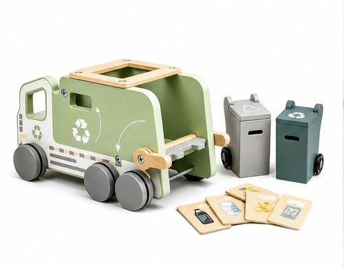 Holz lkw müllwagen recycling - holz,