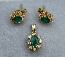 Set 14 Karat 585 Gold Ohrringe