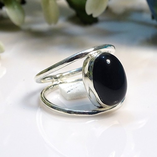 Natürlicher schwarzer onyx - natürlicher,