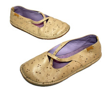 CAMPER BALLERINAS SLIPPER LOAFER KREPPSOHLE LOCHMUSTER  36 CAMEL  #17-81#