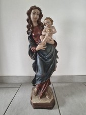 Madonnafigur Maria mit Jesuskind, Wachs, 57 Cm, 4,3 Kg