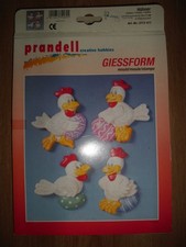 gießform für gips motiv hühner