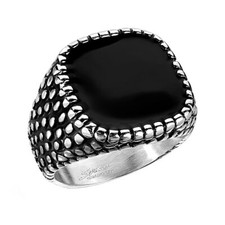 Herren Siegelring Biker Ring