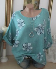 Neu Italy Shirt Bluse Leinen