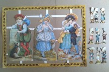 Glanzbilder,Oblaten,Historische Kinder MLP A12 Bogen ,MLP A7