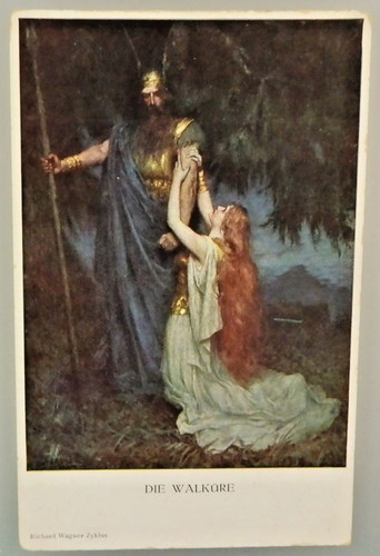Munk kunstpostkarte szene - m.,