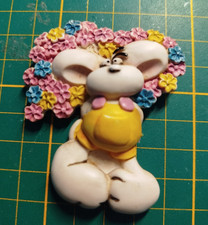 Diddl Magnet mit Blumenstrauß