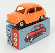 ⛔Fiat 600 (1955) orange 1:48 Mercury #177 (1349)