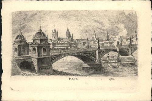 Mainz rhein brücke - mainz,