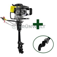 Außenborder GW-225FC Außenbordmotor 9PS 4Takt Bootsmotor Benzin Motorboot Angeln