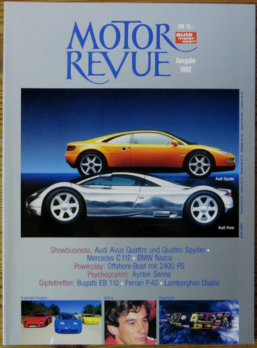 Motor revue jahresausgabe 1992 - jahresausgabe,