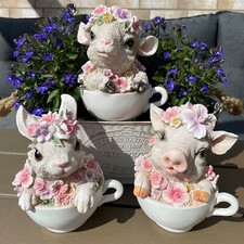 Süße Gartenfiguren Hase