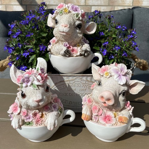 Süße gartenfiguren hase - süße,