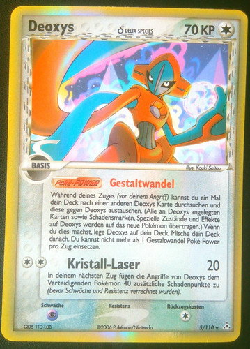 Deoxys holo pokemon karte - deoxys,