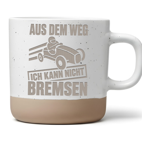 Seifenkiste tasse aus dem weg - tasse,