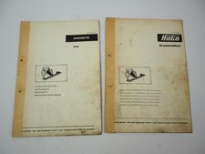 Hako Hakorette 5111 Mähwerk Betriebsanleitung Anbau Ersatzteilliste 1960er Jahre