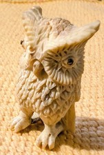 Mini Eule handgeschnitzt aus