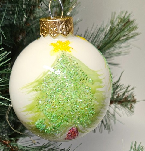 Christmas ball glass - , hand