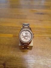 Fossil Uhr Multianzeige Damen, Riley, ES2811, neue Batterie, Box, goldfarben 