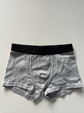 H&M BASIC BOXERSHORT SHORTS GR.110/116 CM GRAU 4-6 JAHRE