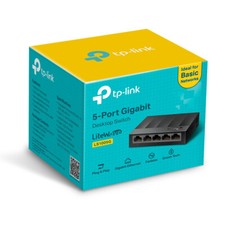 TP-Link LiteWave LS1005G 5 Port Gigabit LAN Switch Netzwerkverteiler – NEU