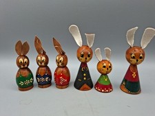 6 alte Osterhasen mit