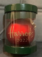 Harrods Christbaumkugel rot