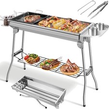 XXL Holzkohlegrill, 118 x 33