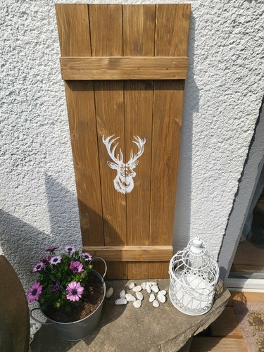 Deko fensterladen hirsch - deko,