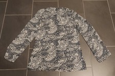 Bluse von Esprit, Gr.  40, schwarz / weiss / durchsichtig